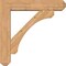 Ekena Millwork Legacy Craftsman Smooth Bracket w/ Offset Brace, Western Red Cedar, 7 1/2"W x 36"D x 36"H BKT0806X36X36LEC04SWR - alternate 3